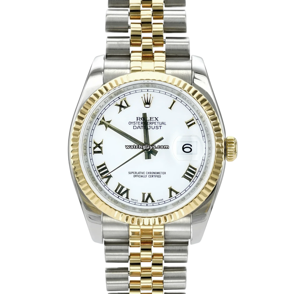 Rolex Datejust 116233 White Roman Jubilee