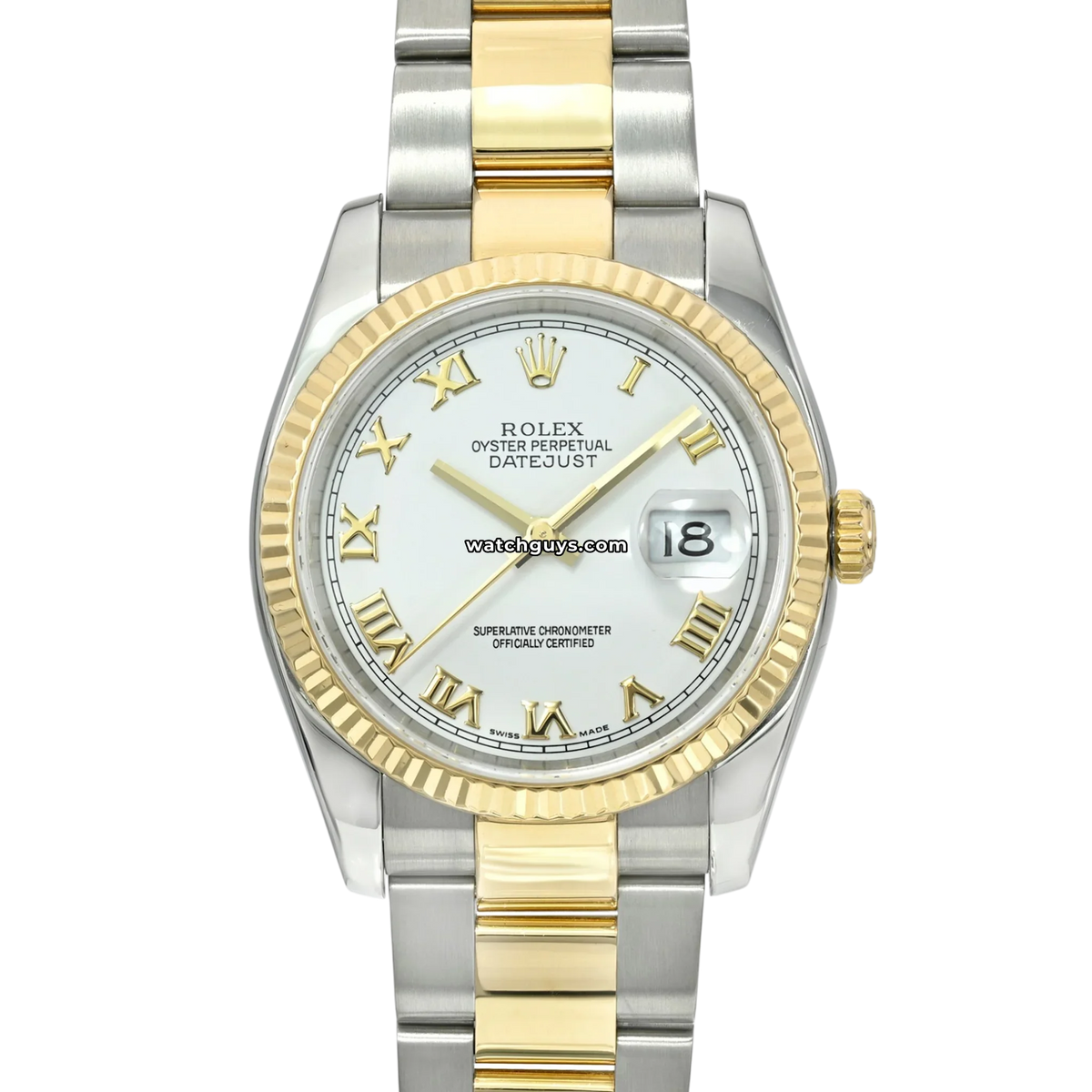 Rolex Datejust 116233 White Roman Oyster