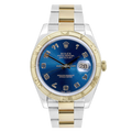 Rolex Datejust 16263 Blue Two Tone Oyster