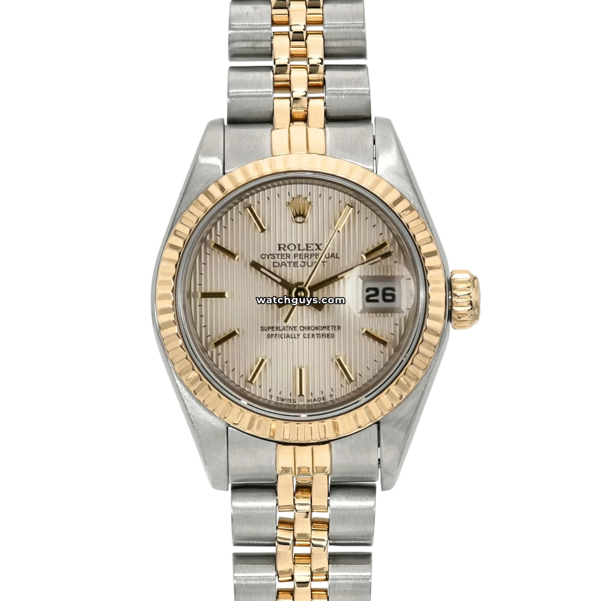Rolex Datejust 69173 Silver Tapestry Index