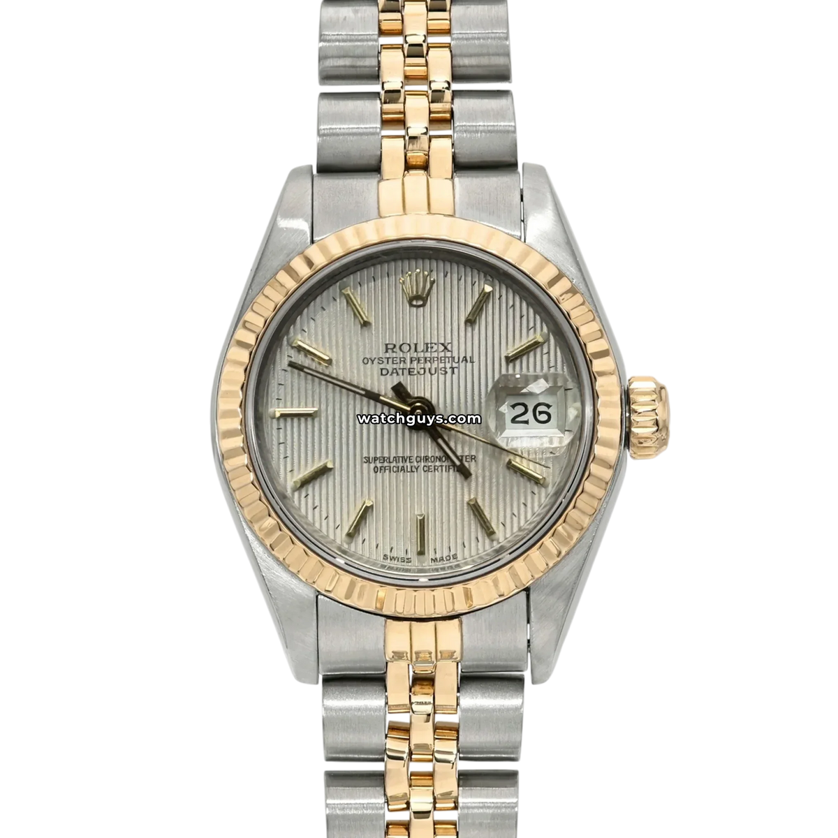 Rolex Datejust 69173 Silver Tapestry Jubilee