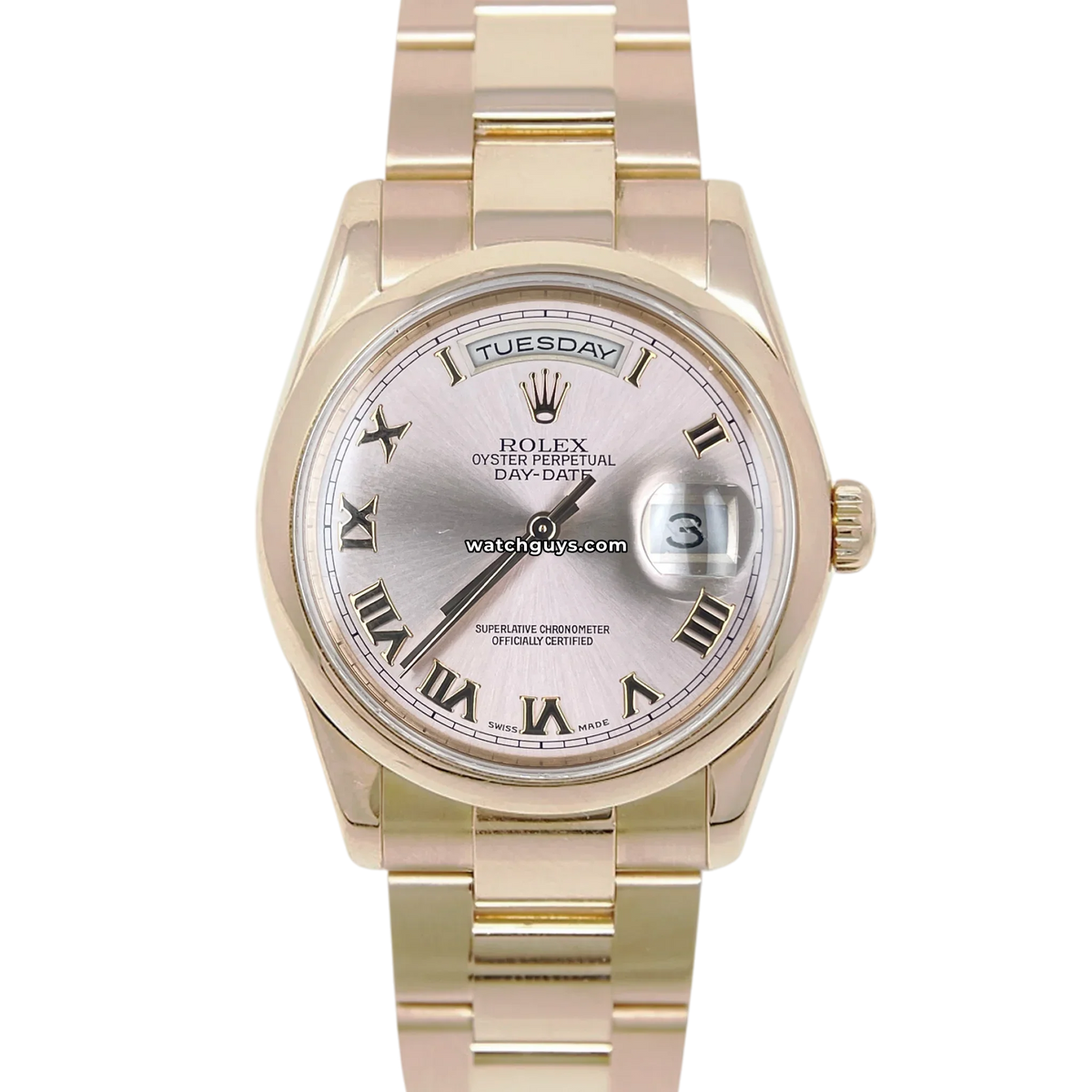 Rolex Day-Date 118205 Pink Roman