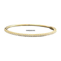 Diamond Bangle Bracelet 18K Yellow Gold 0.83 CT