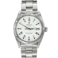 Rolex Date 15010 White Buckley Dial
