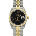 Rolex Datejust 16233 Black Tapestry