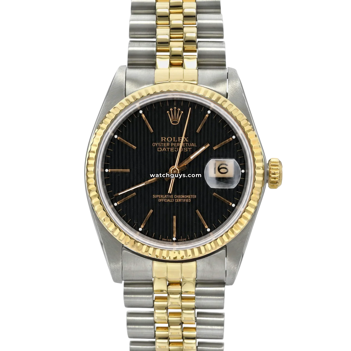 Rolex Datejust 16233 Black Tapestry