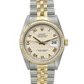 Rolex Datejust 16233 Ivory Pyramid Roman