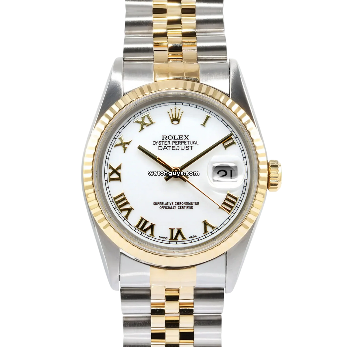 Rolex Datejust 16233 White Roman Jubilee