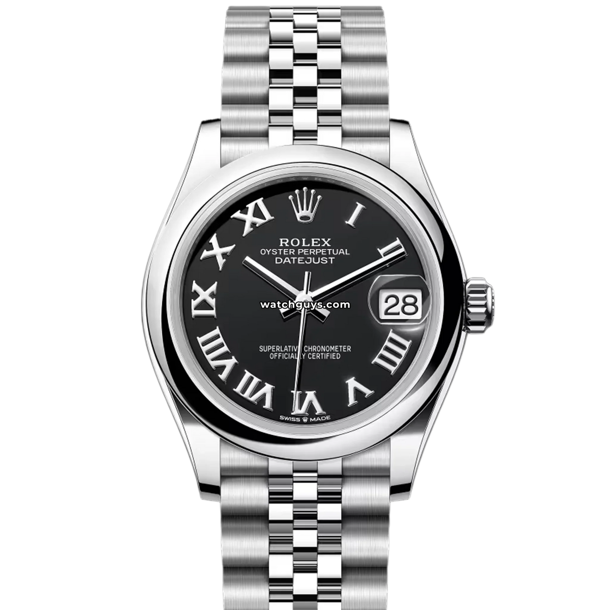 Rolex Datejust 278240 Black Roman Jubilee