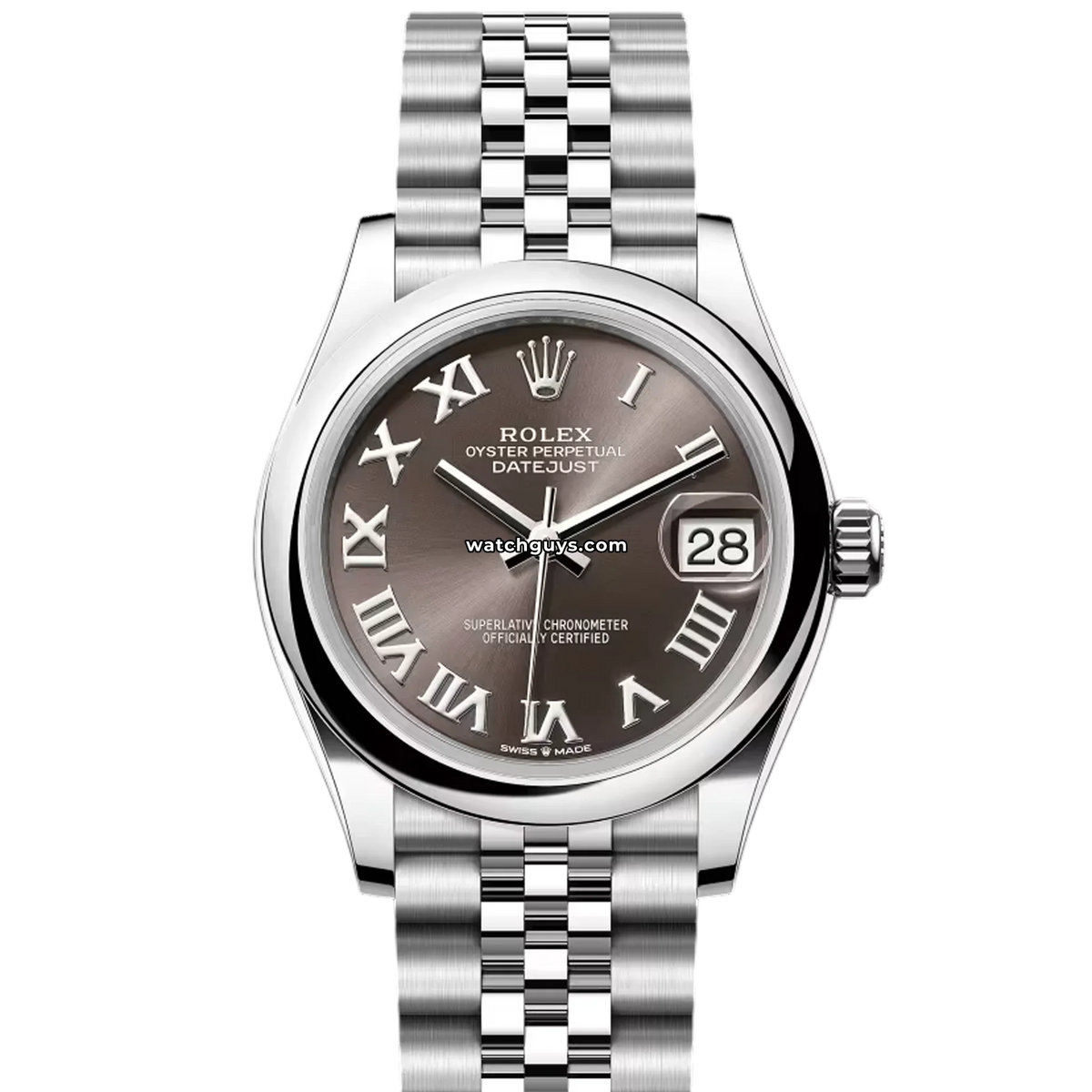 Rolex Datejust 278240 Dark Grey Roman Jubilee