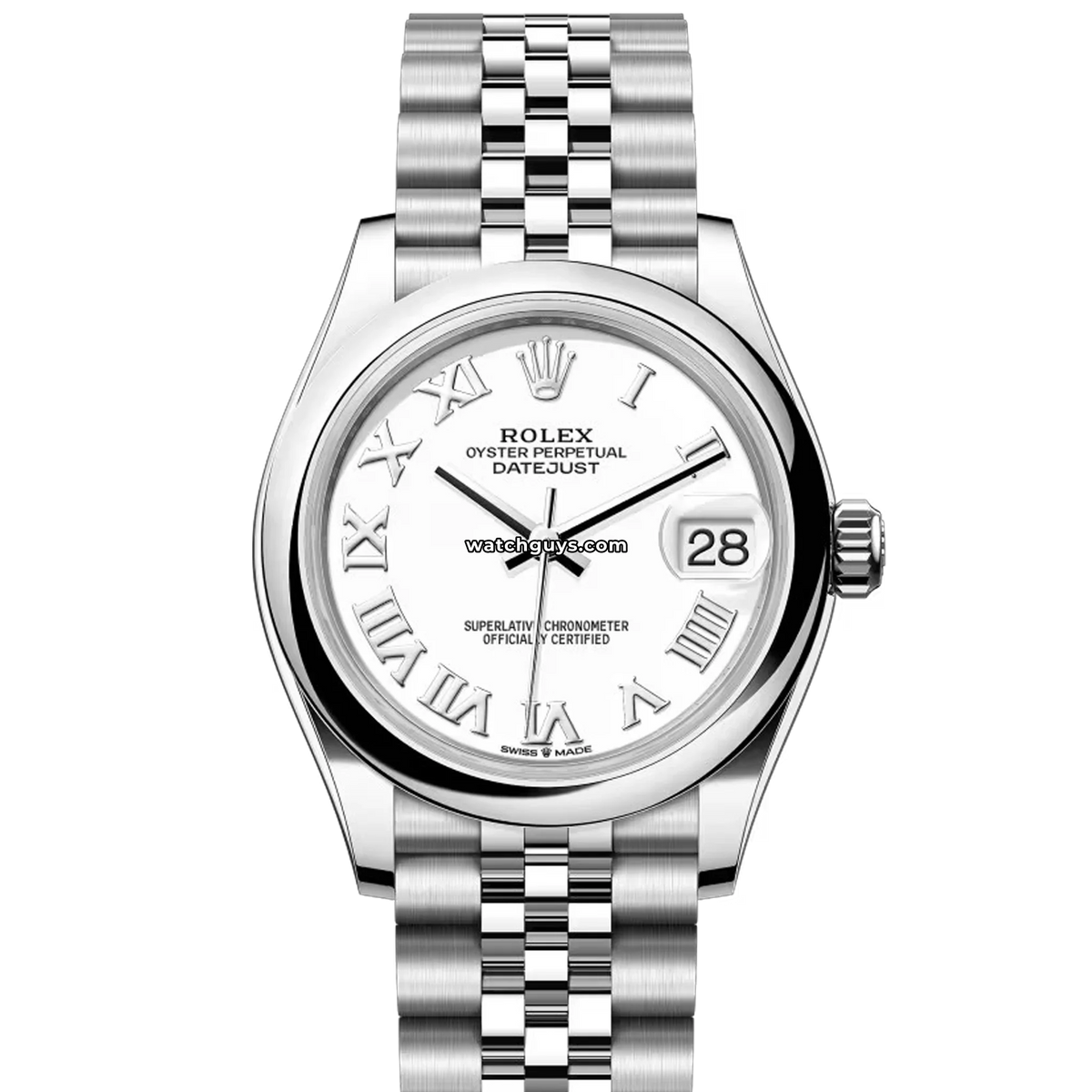 Rolex Datejust 278240 White Roman Jubilee