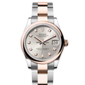 Rolex Datejust 278241 Silver Diamond Oyster