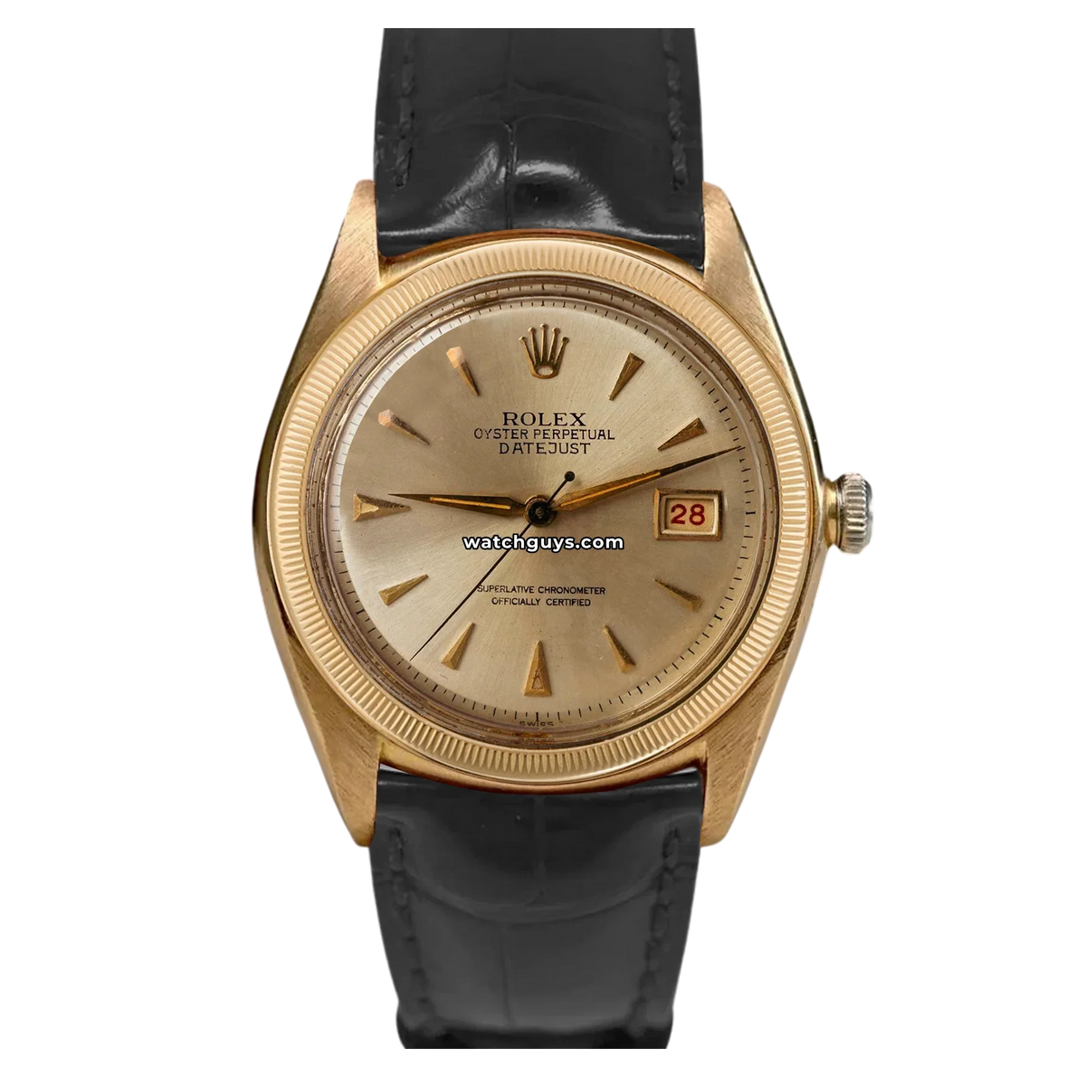 Rolex Datejust 6105 Champagne 18K Yellow Gold