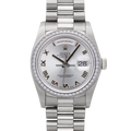 Rolex Day-Date 118346 Silver Roman