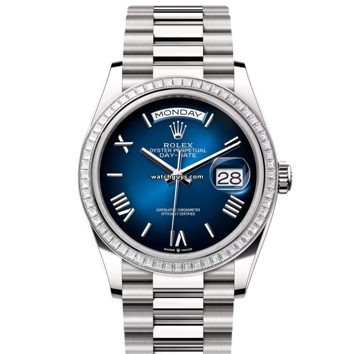 Rolex Day-Date 128399TBR Blue Ombre Roman