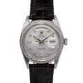 Rolex Day-Date 6613 Silver Diamond