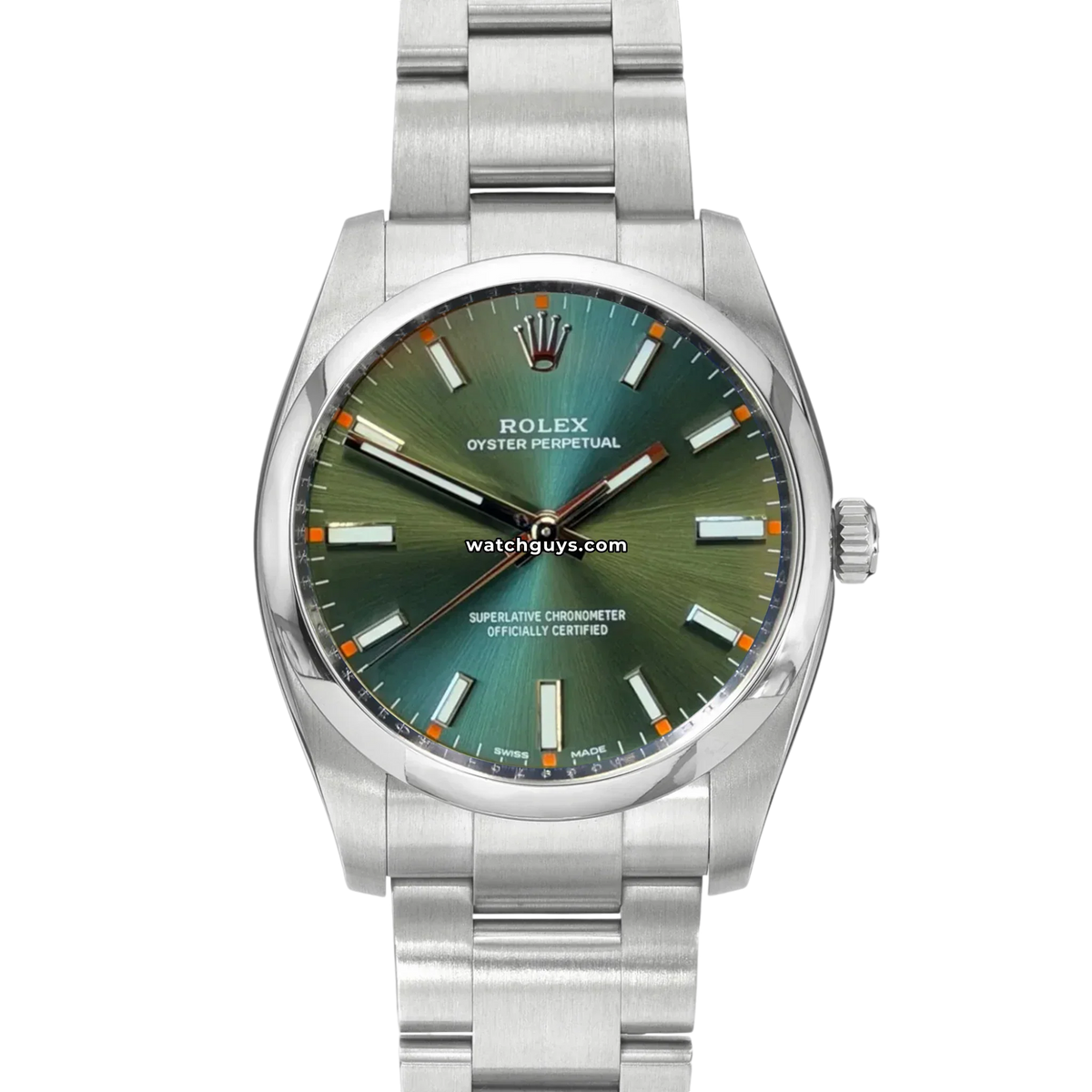 Rolex Oyster Perpetual 114200 Olive Green