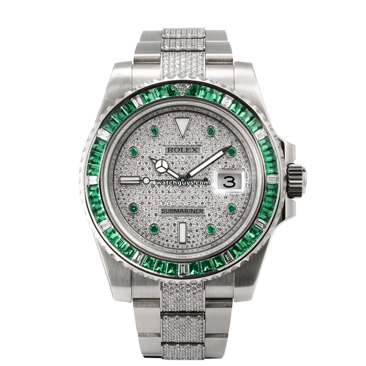 Rolex Submariner 116649EMBR Diamond Paved
